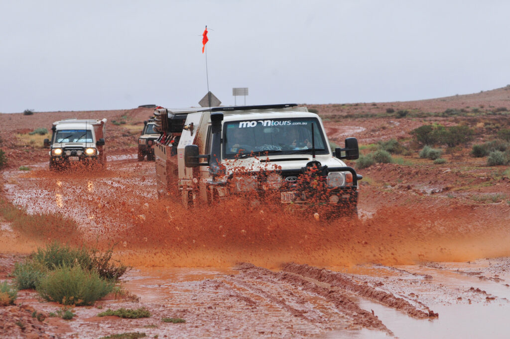 A wet track near Mt Dare