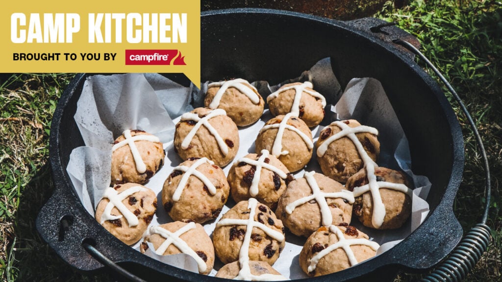 Hot cross bun camp recipe