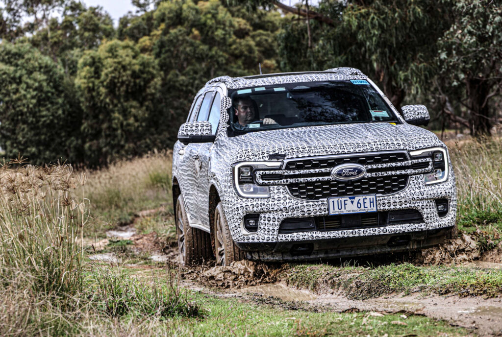 Ford Everest prototype drive