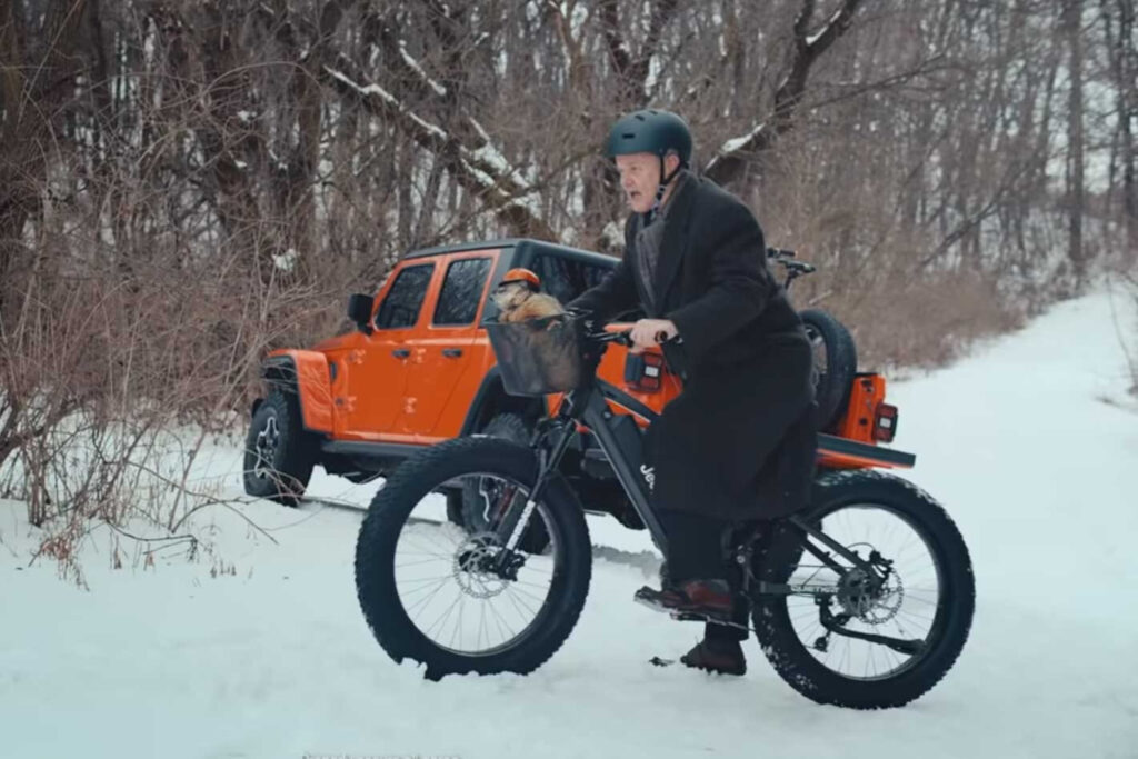Jeep e-bike Super Bowl ad