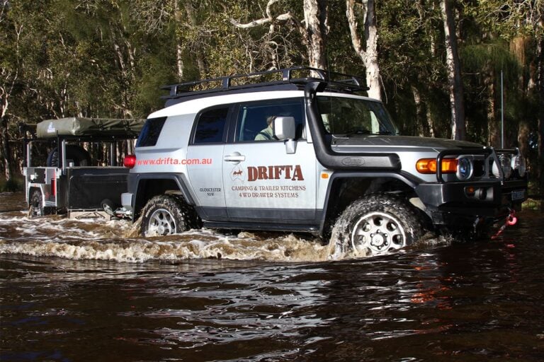 custom toyota fj cruiser and camper trailer review