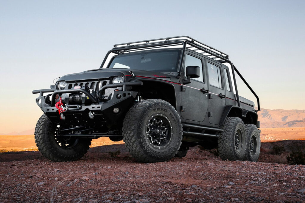Custom 4x4: 6x6 Hellhog Jeep Wrangler