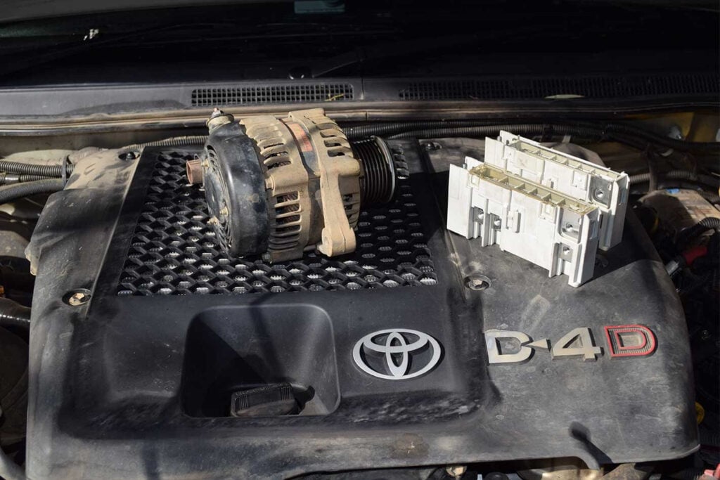 alternator guide gear feature