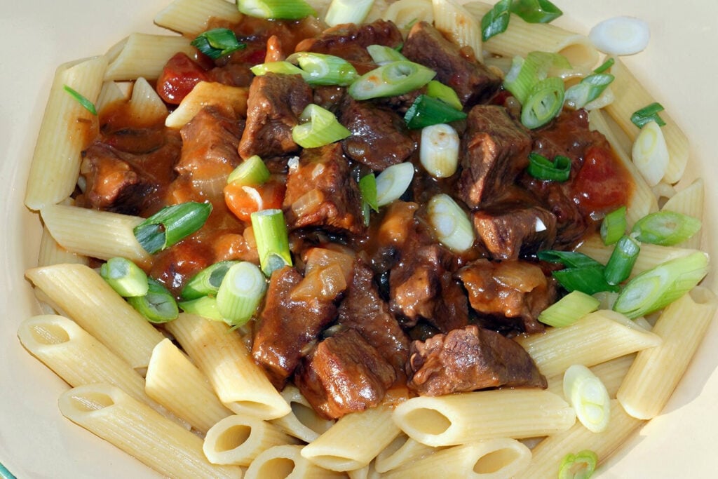 Recipe: Camp cheat's beef stroganoff