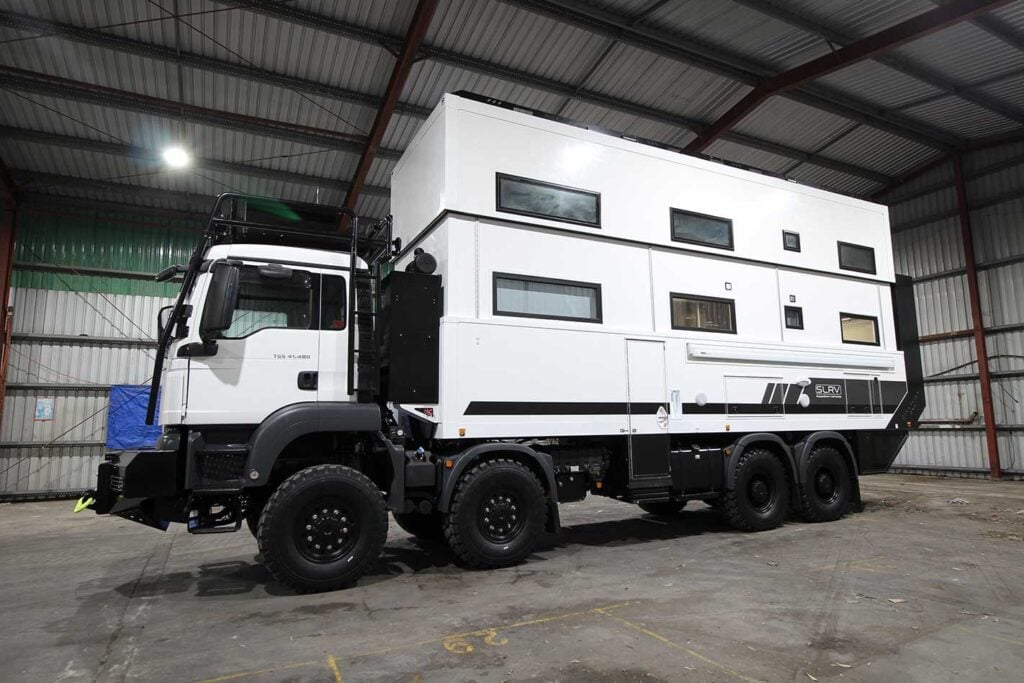 SLRV Expedition Vehicles Commander 8x8 custom motorhome