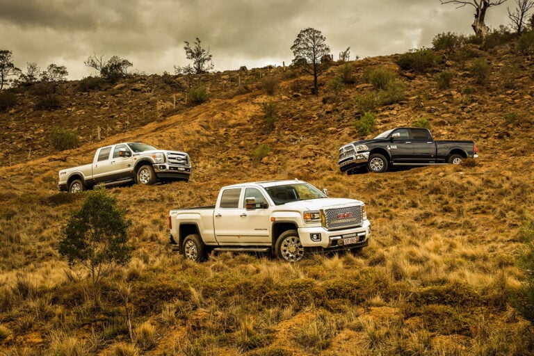 Ford F-250 Lariat v GMC Sierra Denali 2500 v RAM Laramie 2500