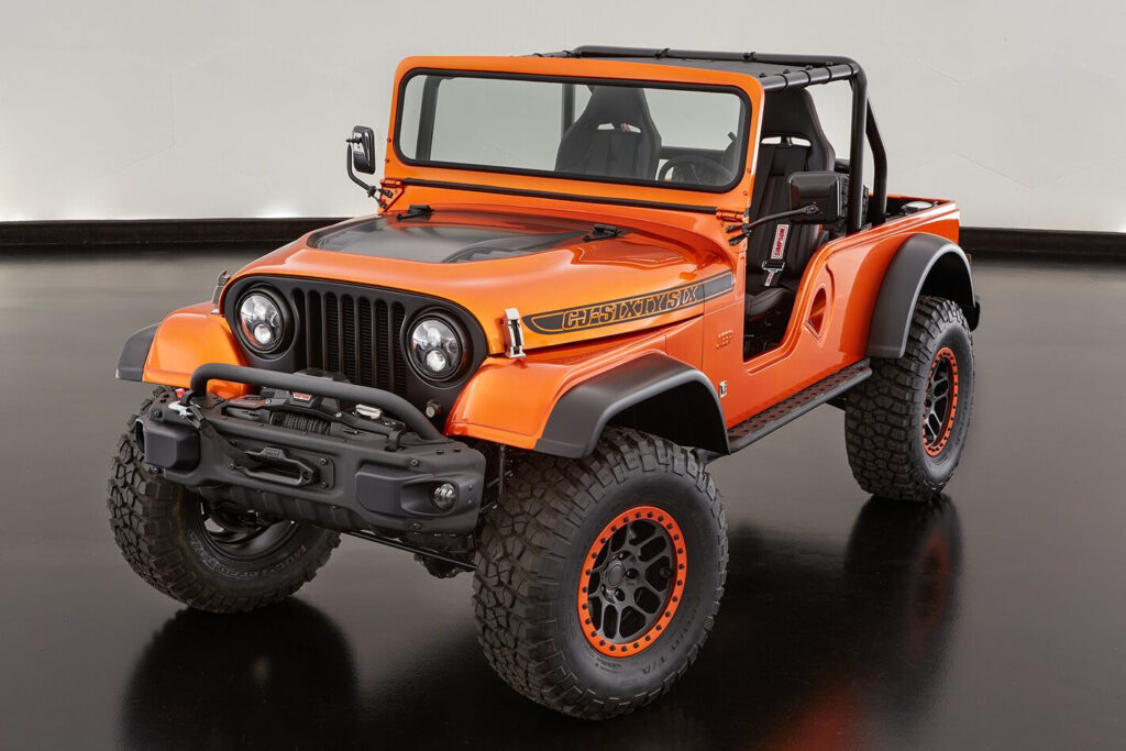 Jeep Wrangler CJ66 showcases new Mopar Engine Kit