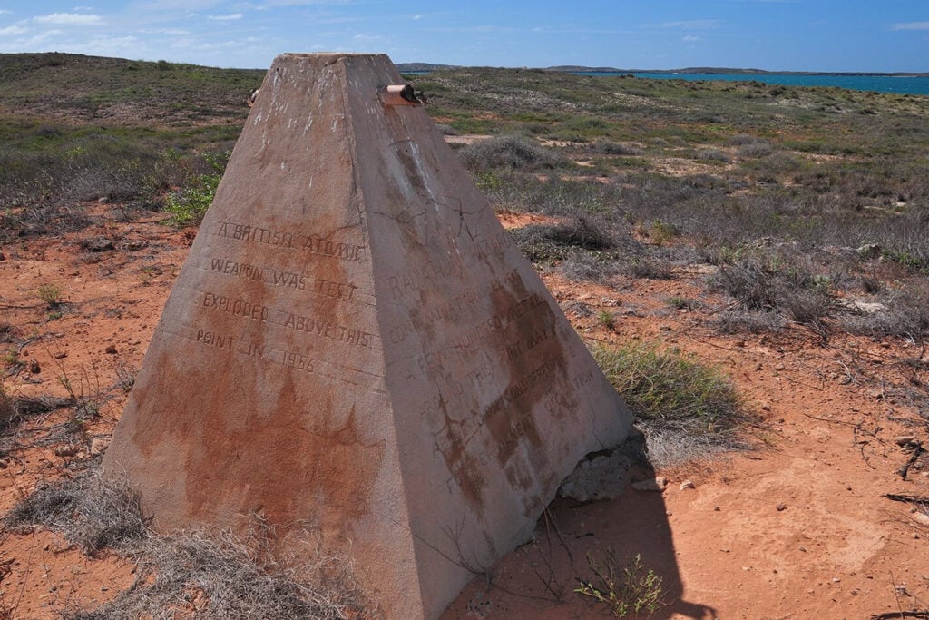 Attomic Bomb site Monte Bello Islands