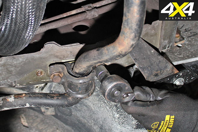 Clamp down new sway bar and bushings