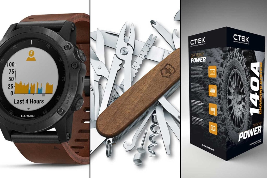 New 4x4 Gear Garmin watch Victorinox CTEK charging
