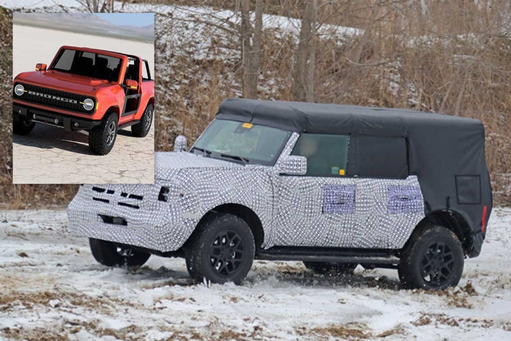 2021 Ford Bronco body spy shots revealed
