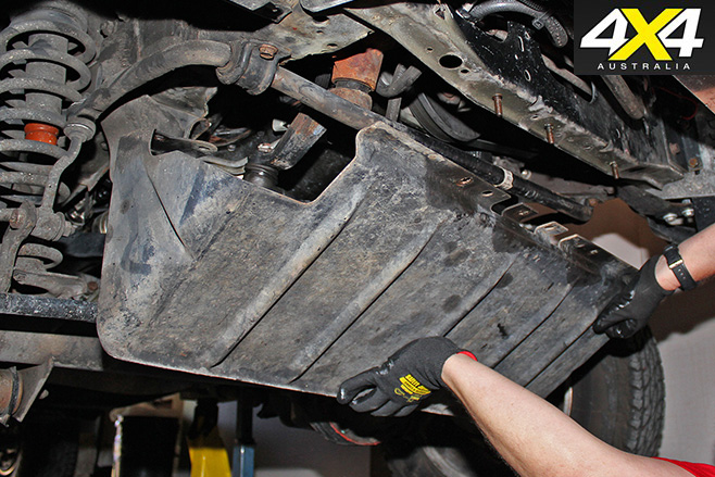 Step 1 remove engine cover