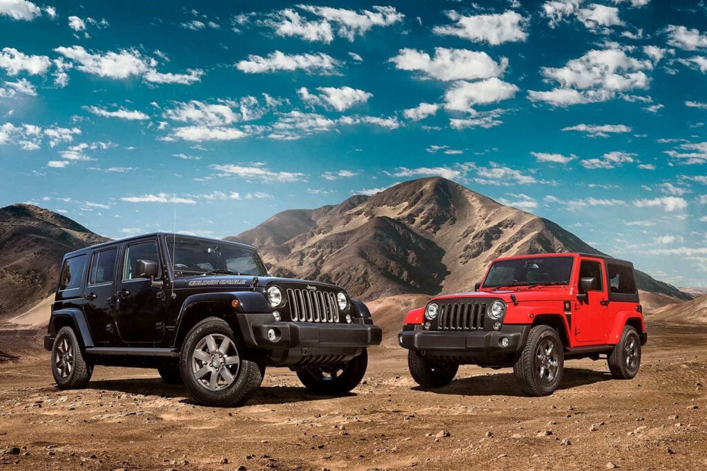 Jeep JK Wrangler Golden Eagle and Freedom limited edition variants