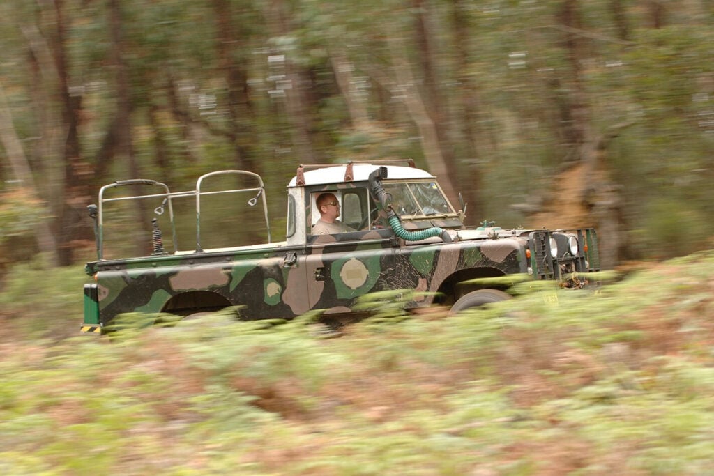 Deano driving a 4WD