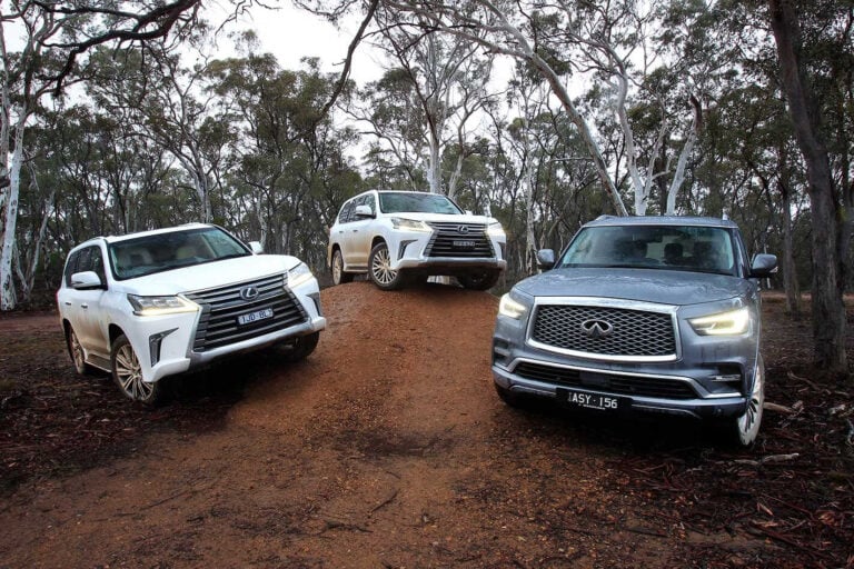 2018 Lexus 450d LX70 Infiniti QX80 4x4 comparison