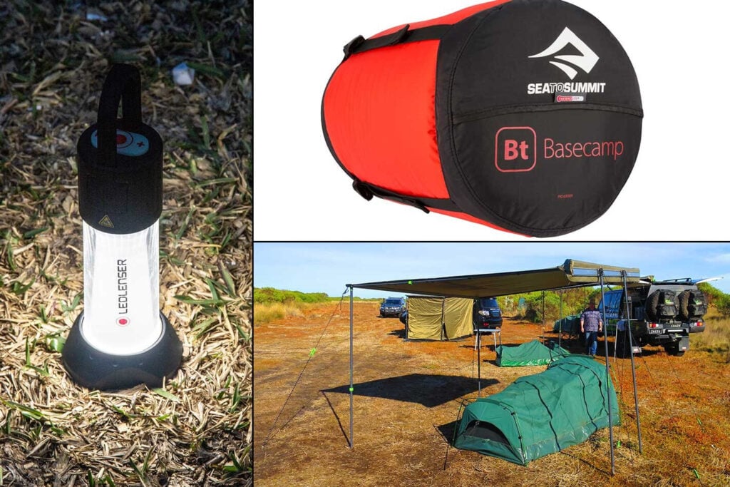 New 4x4 Gear Ironman 4x4 awning Ledlenser ML6 Sea to Summit sleeping bag
