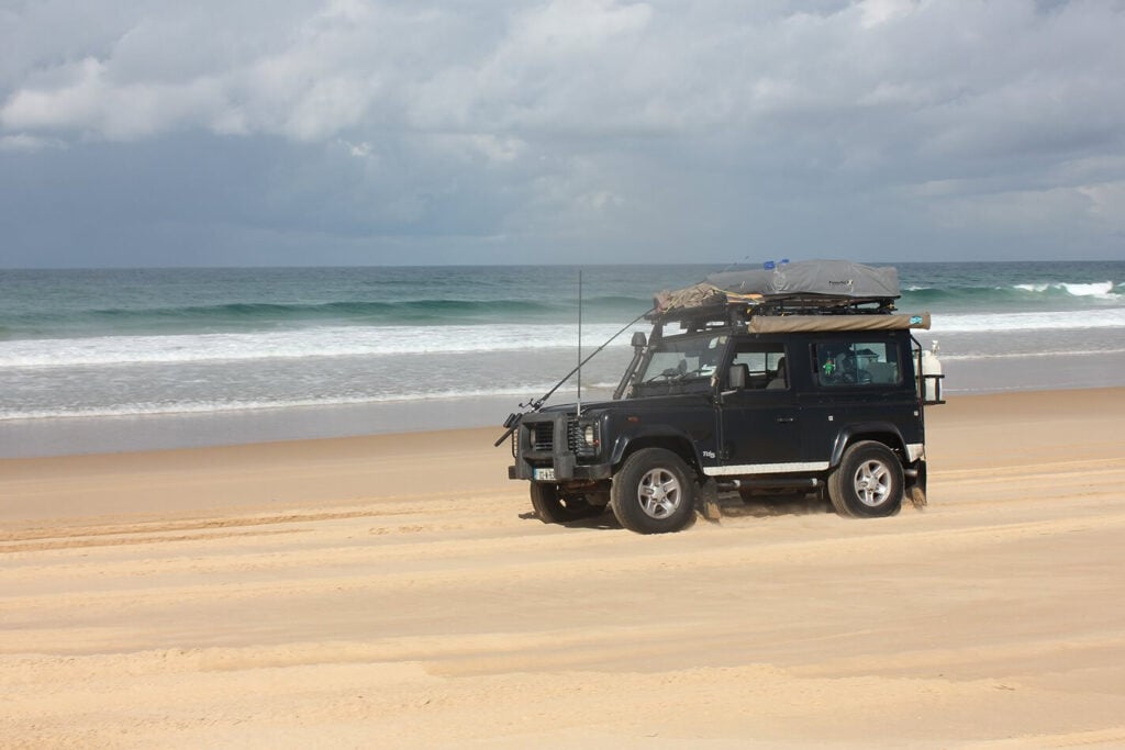 4X4ing on Stockton Beach