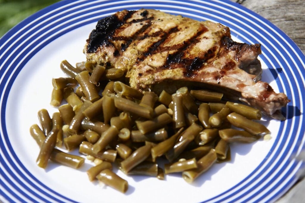 Bush cooking with Roothy: Pesto pork