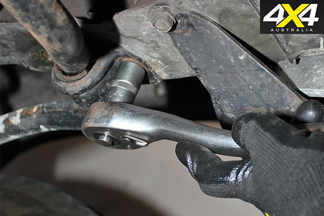 5 removing swaybar to frame
