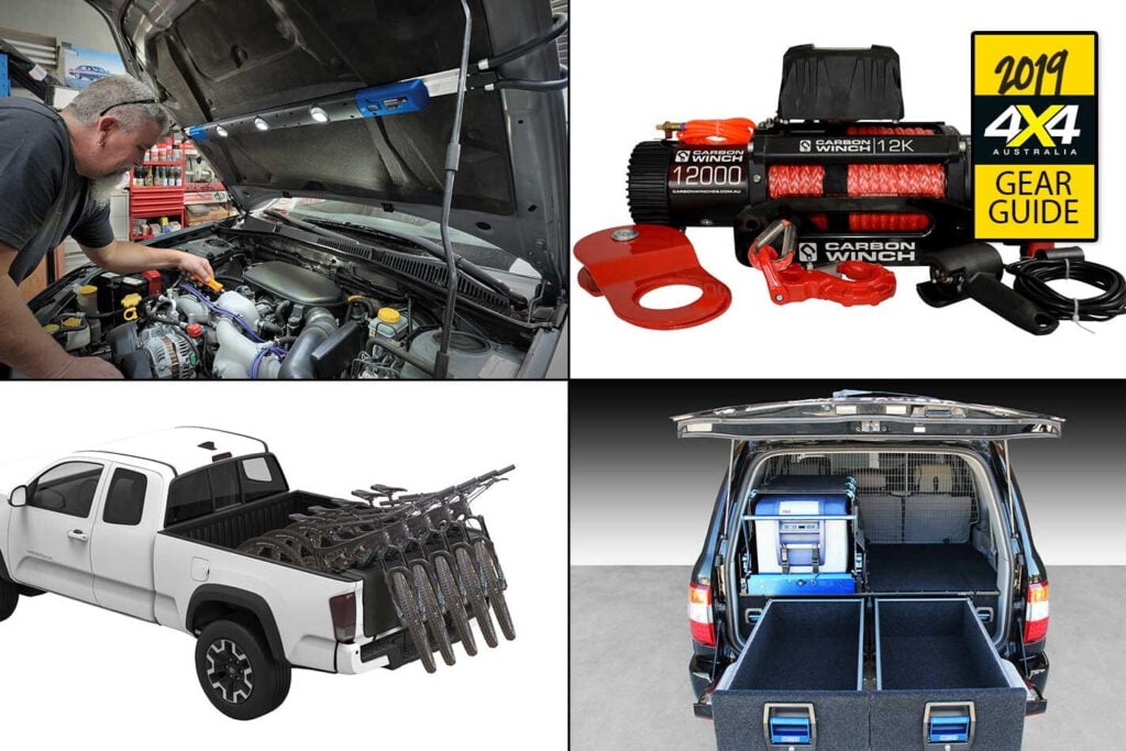 Best Gear of 2018 Narva LED lights Carbon Winches MSA 4x4 drawers Yakima gatekeeper