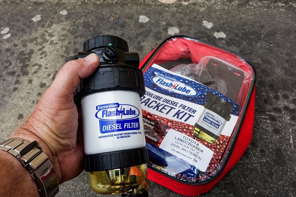 Flashlube Diesel Filter test