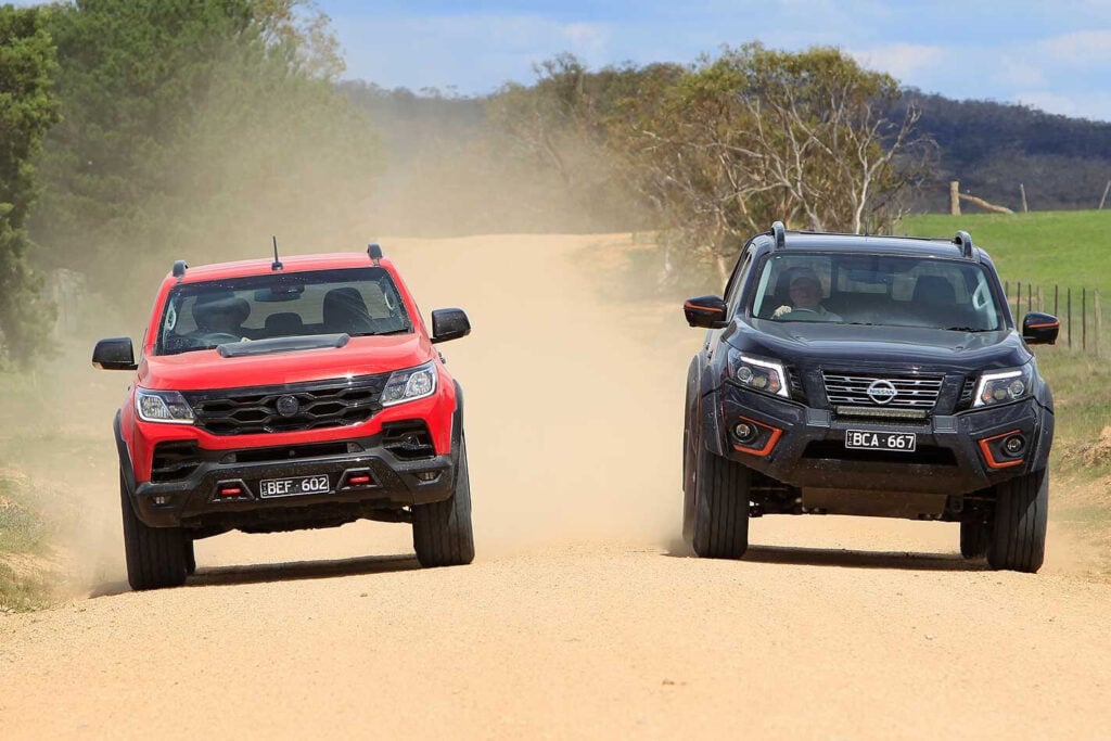 Nissan Navara N-Trek Warrior vs HSV Colorado SportsCat SV comparison