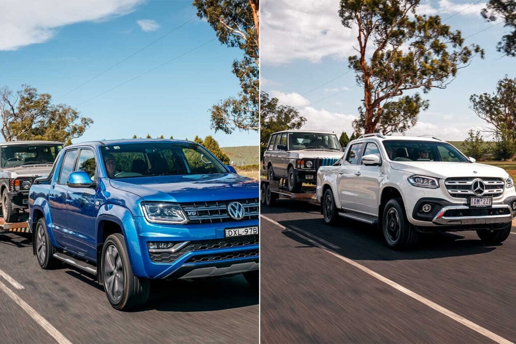 2019 Volkswagen Amarok 580 vs Mercedes-Benz X350d tow test