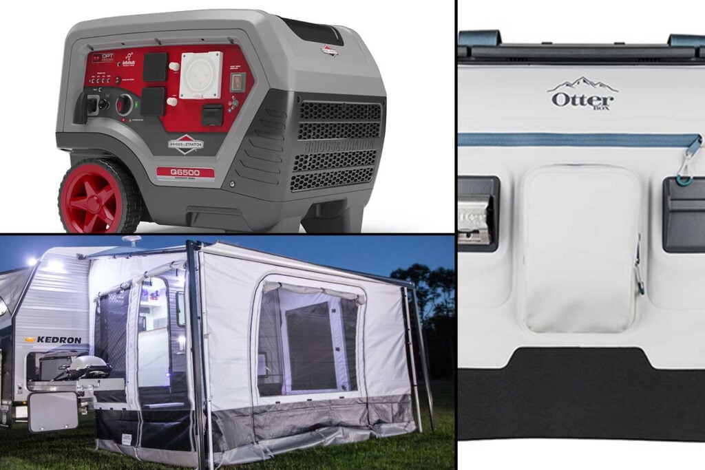 New 4x4 Gear Briggs Stratton generator Aussie Traveller walls Otterbox cooler