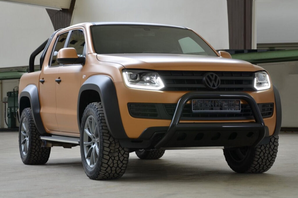 V8 VW Amarok gets dirty