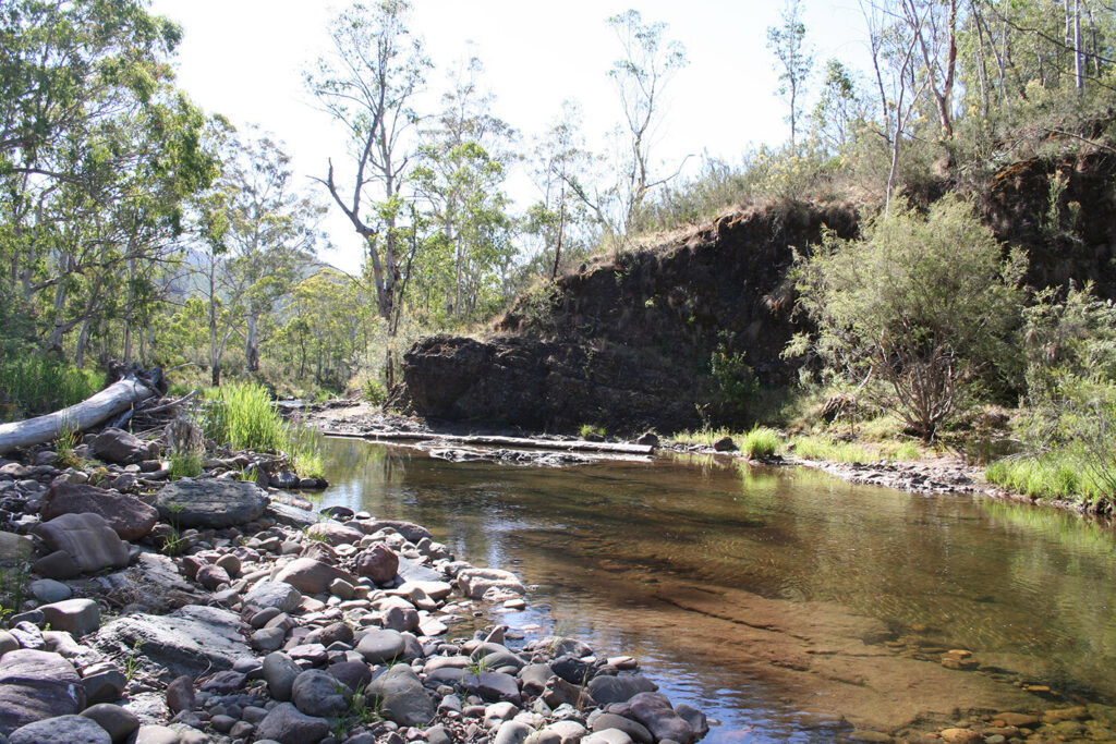 river at Lobs Hole Ravine