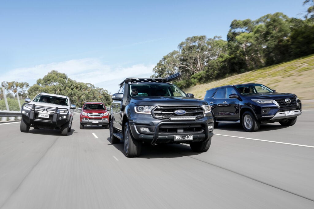 2021 Ford Everest vs Isuzu MU-X vs Mitsubishi Pajero Sport vs Toyota Fortuner comparison