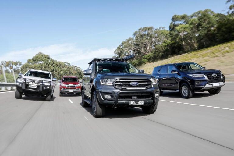 2021 Ford Everest vs Isuzu MU-X vs Mitsubishi Pajero Sport vs Toyota Fortuner comparison