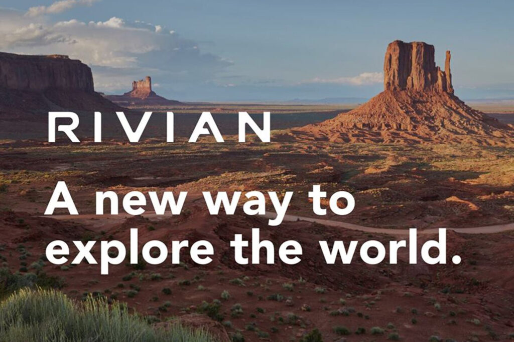 Rivian electric pick up truck