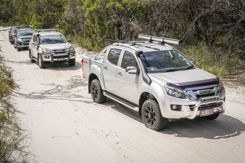 Isuzu I Venture Club on Fraser Island