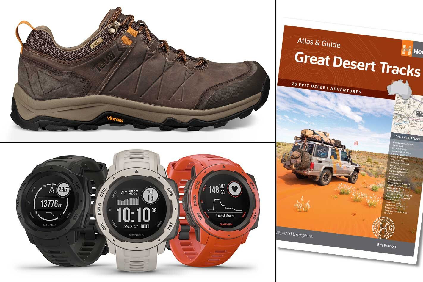 New 4x4 Gear Hema guide Garmin watch Teva boots