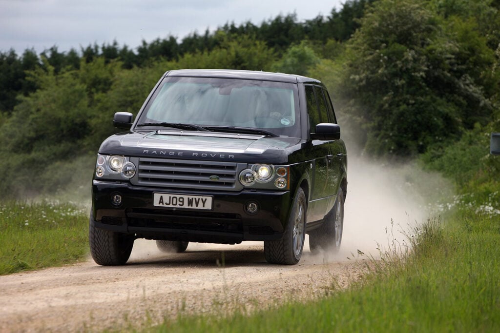 Armoured Range Rover custom driving