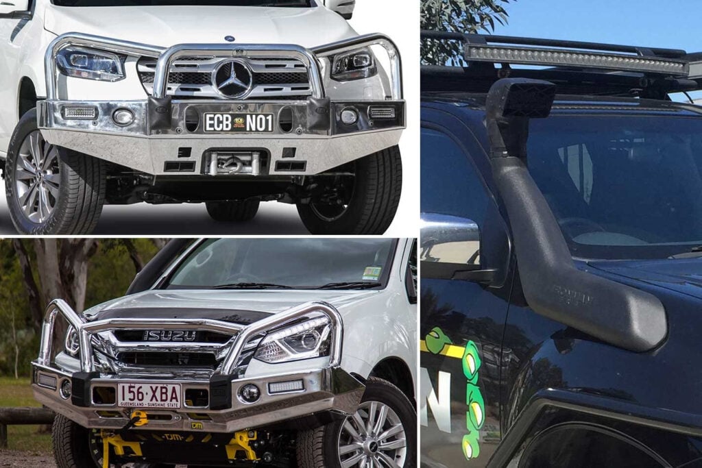 New 4x4 Gear Ironman snorkel ECB and TJM bullbars