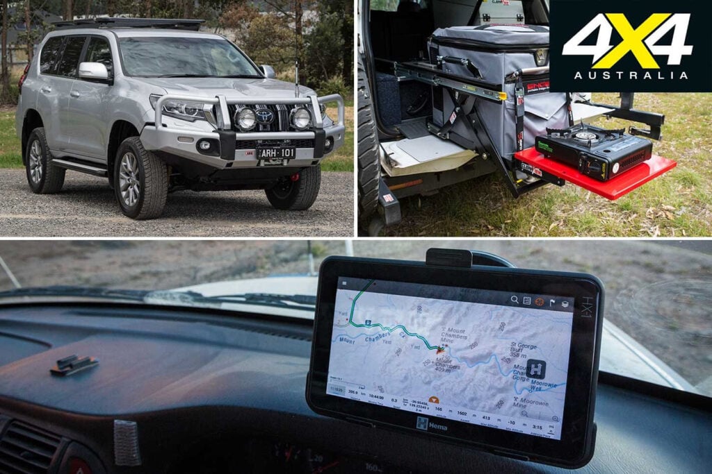 New 4x4 Gear Prado bullbar Hema map and battery tray