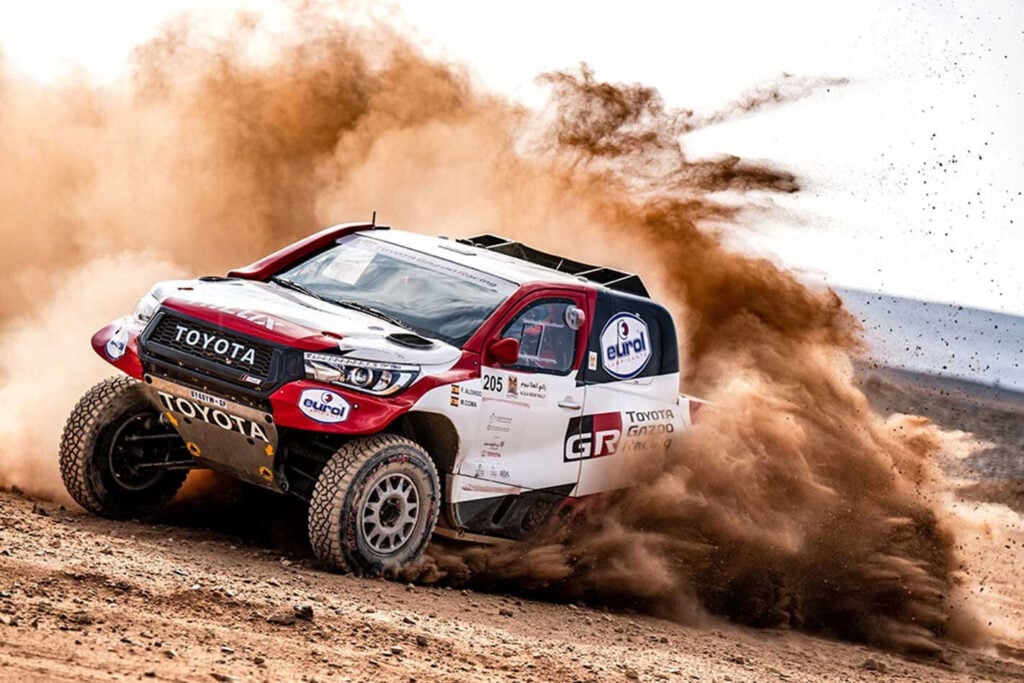 Fernando Alonso finishes third at Al Ula-Neom rally