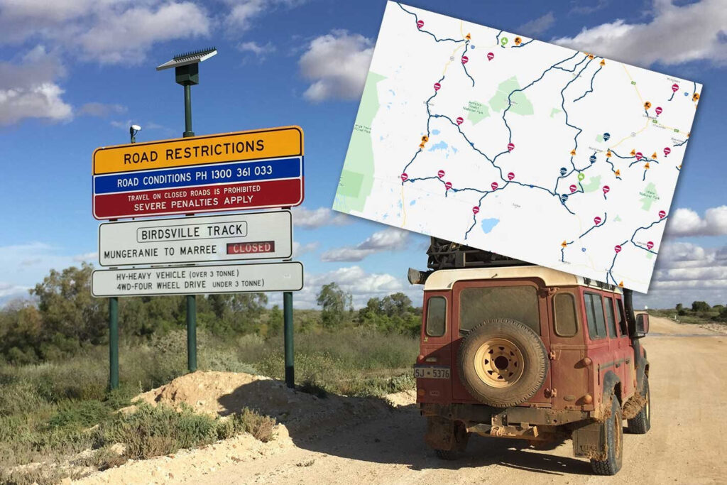 Simpson Desert track closures flooding