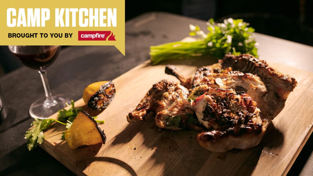 Camp Kitchen barbecue chicken
