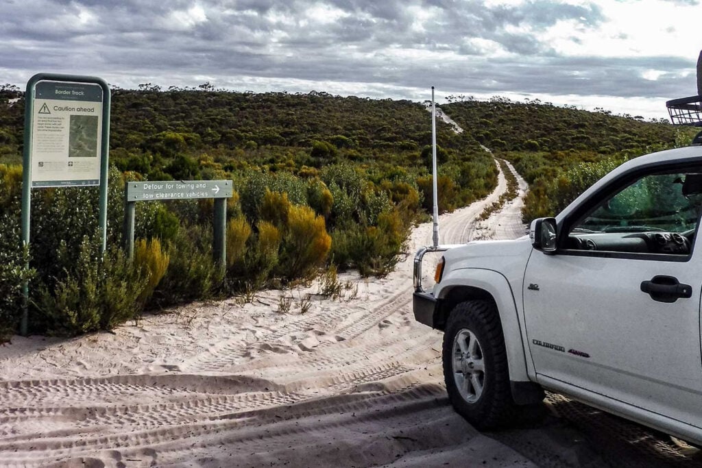 4x4 trip Border Track Vic SA