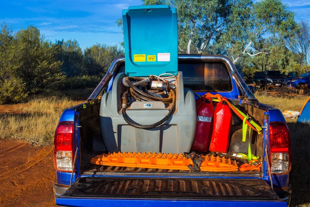 Rapid spray diesel tank