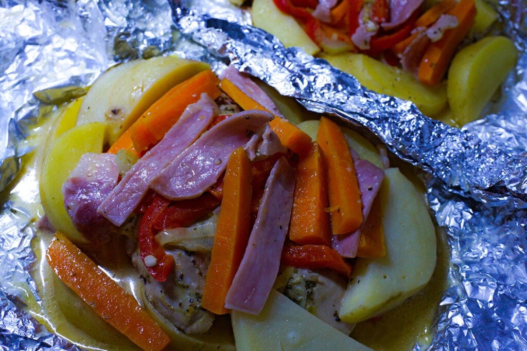 Recipe: Ranch chicken in foil wrap