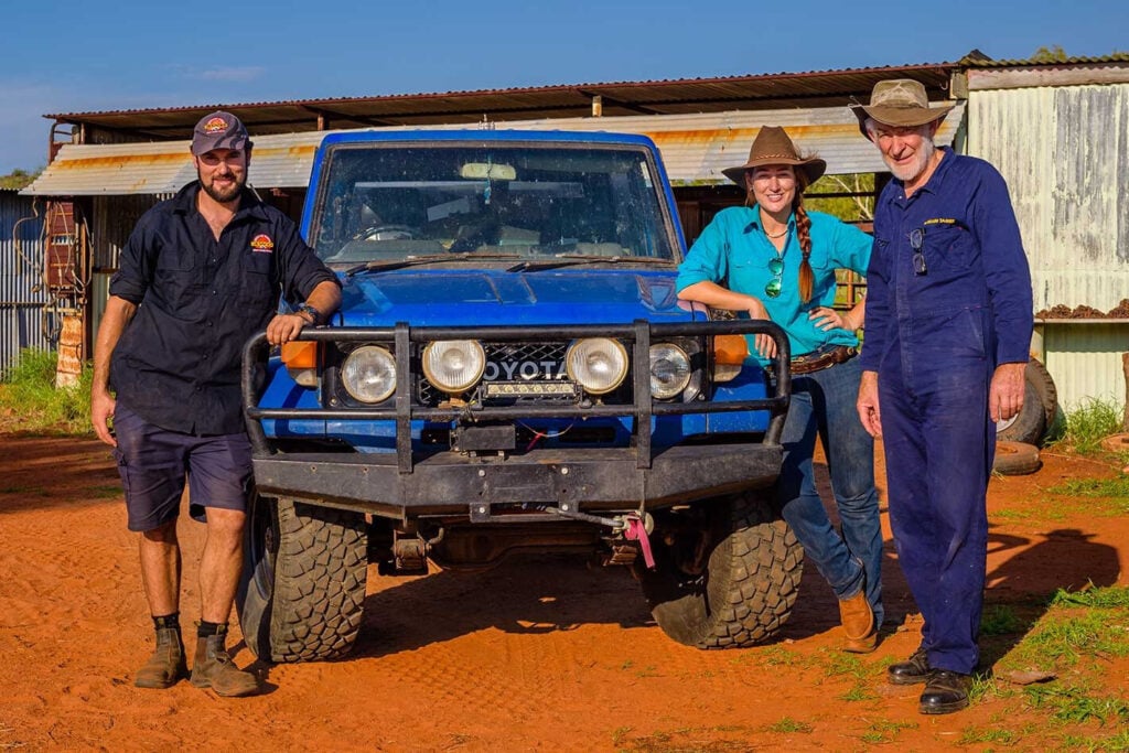 Gearing up Jillaroo Jess Toyota BJ40