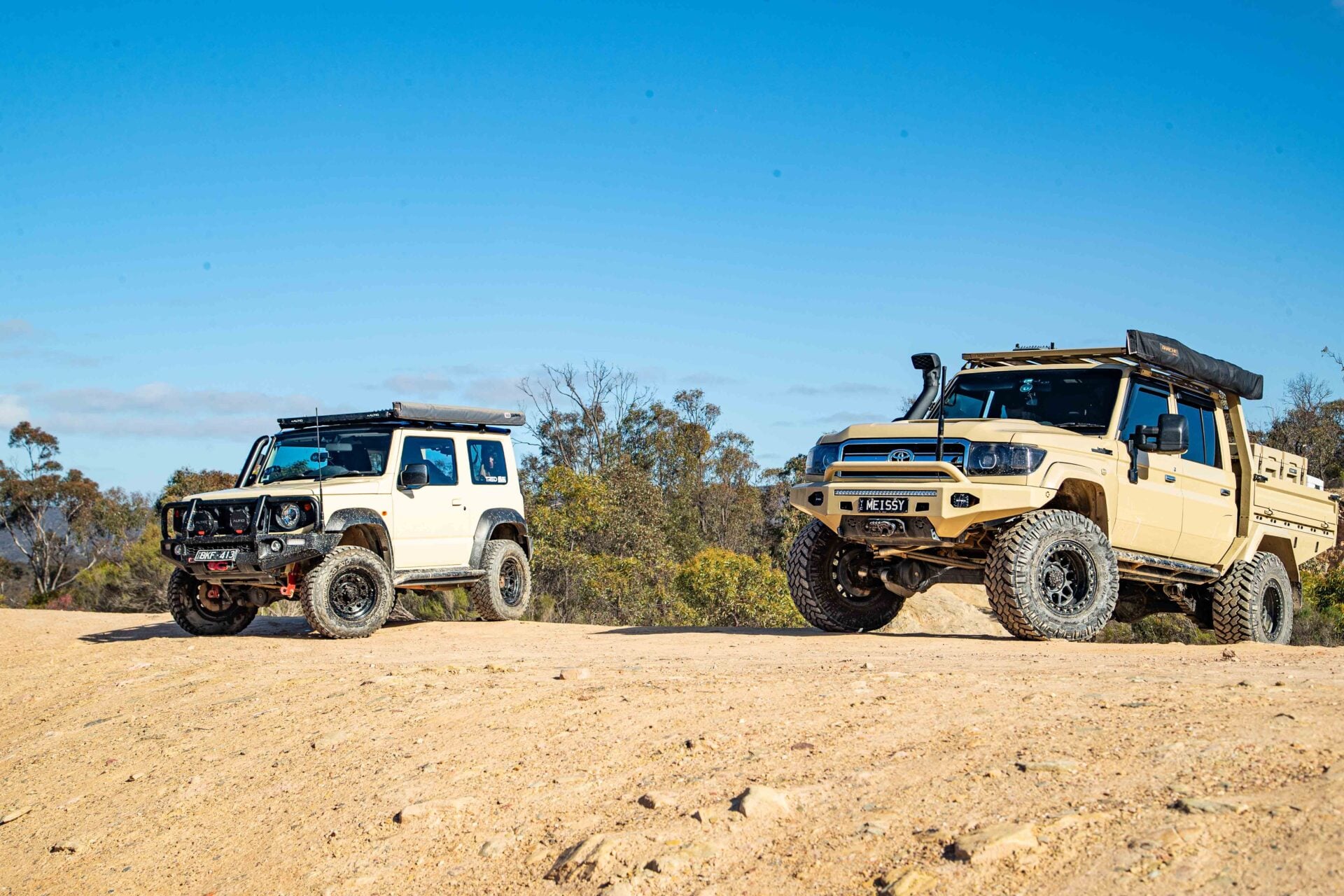 Video: Jimny challenges 79 Series in David vs Goliath showdown