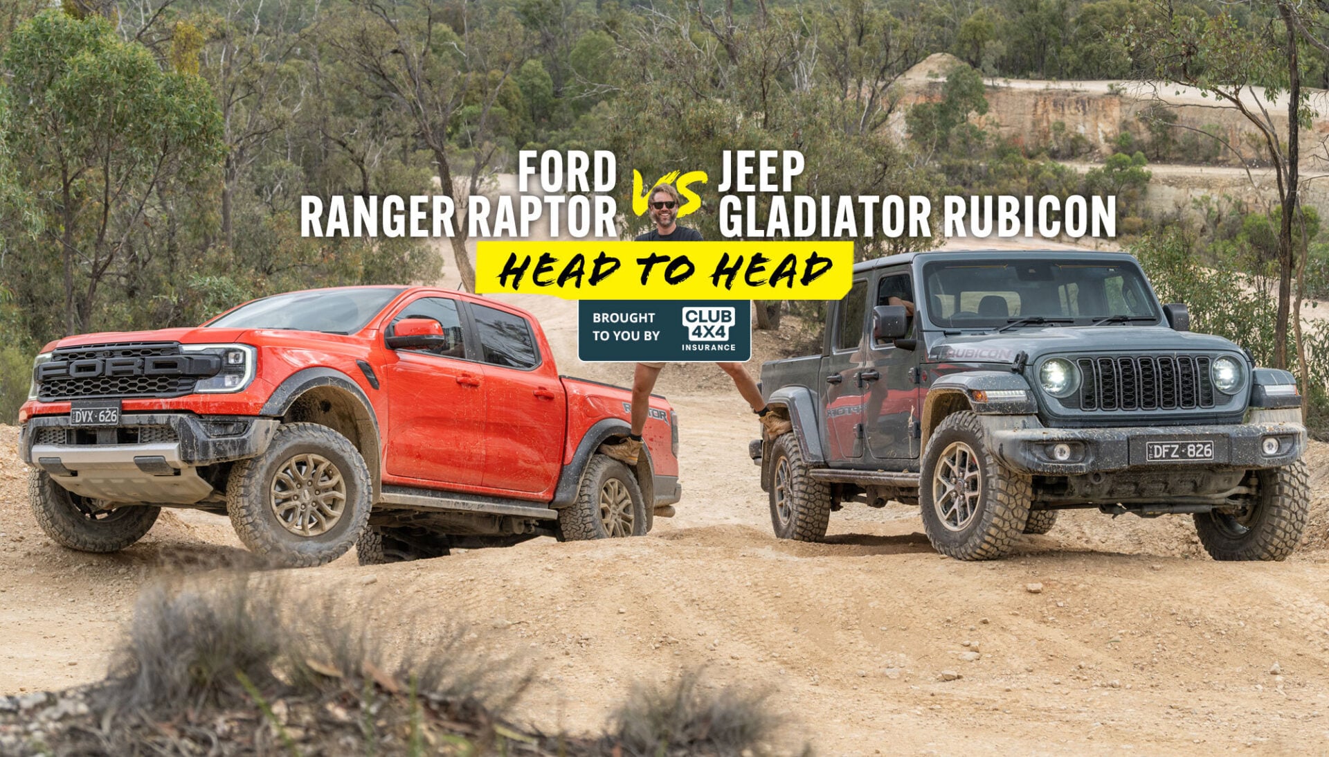 Ford Ranger Raptor vs Jeep Gladiator Rubicon off-road comparison