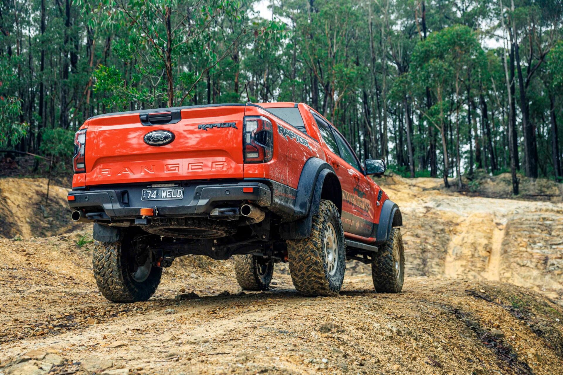 Ford Ranger Raptor with 74Weld portal axles tested off-road