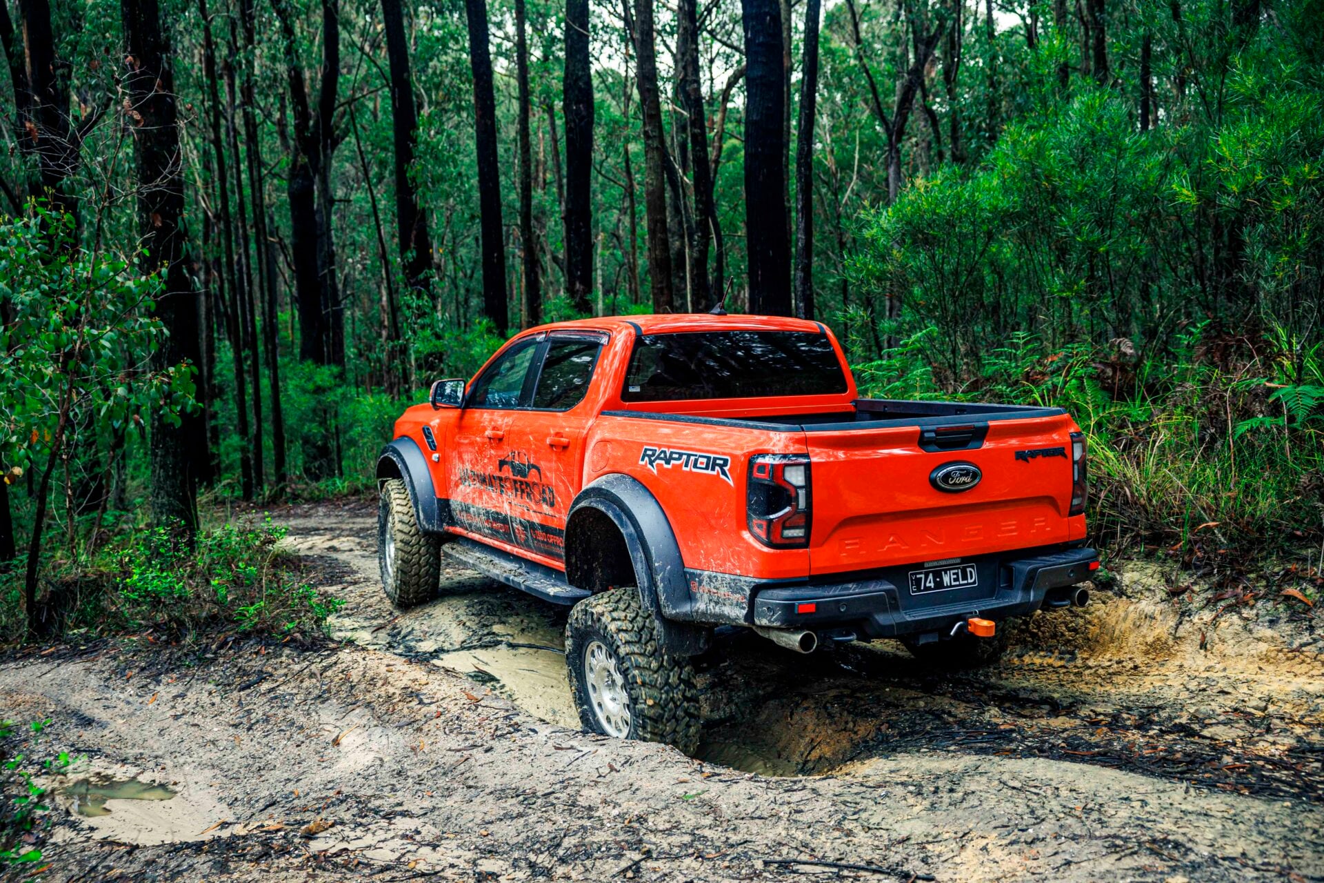 Ford Ranger Raptor with 74Weld portal axles tested off-road