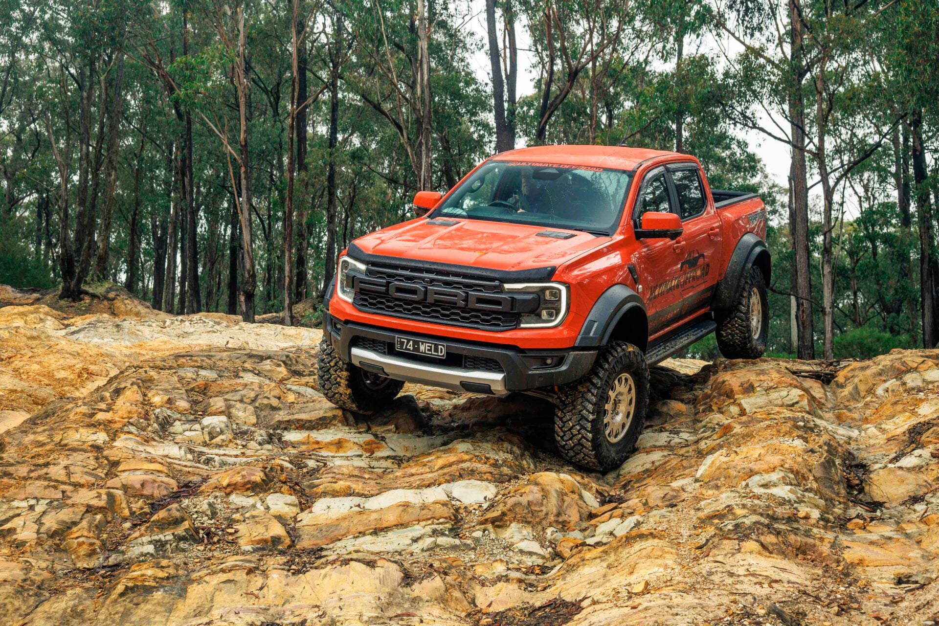 Ford Ranger Raptor with 74Weld portal axles tested off-road